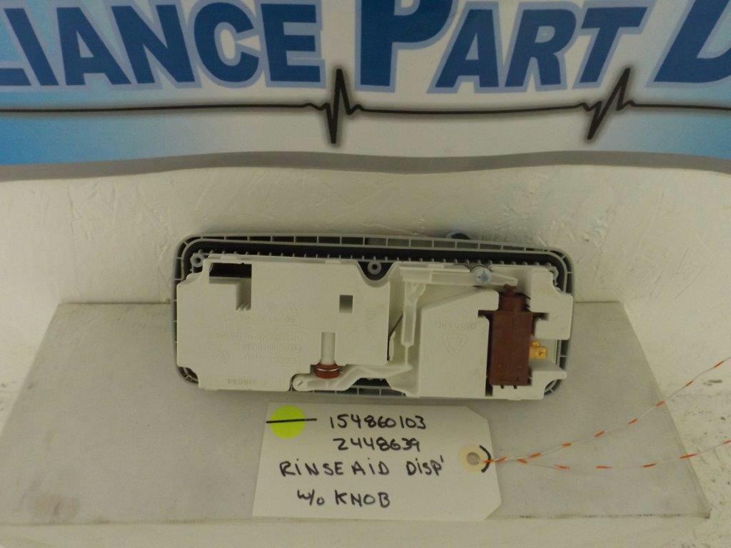 FRIGIDAIRE DISHWASHER 154860103 2448639 RINSE AID DISPENSER W/O KNOB USED FRIGIDAIRE DISHWASHER 154860103 2448639 RINSE AID DISPENSER W/O KNOB USED